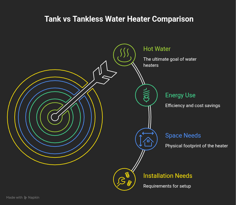 tank vs tank​less water heater
