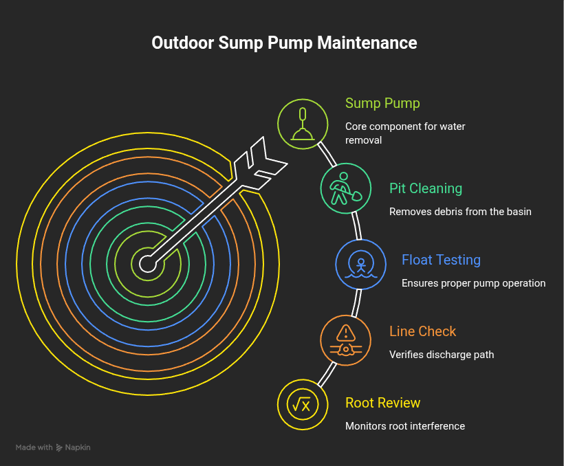 Outdoor sump pump