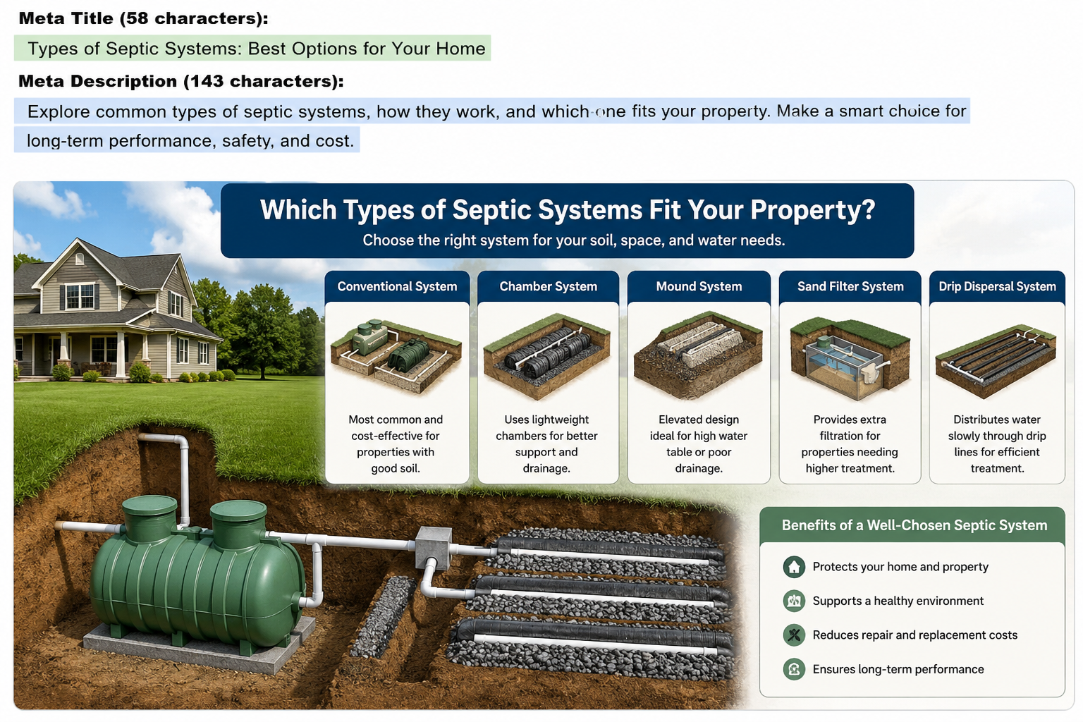 types of septic systems​