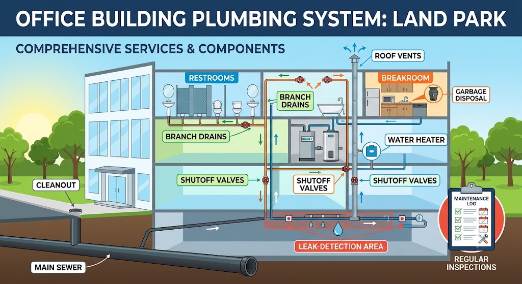 office building plumbing services land park