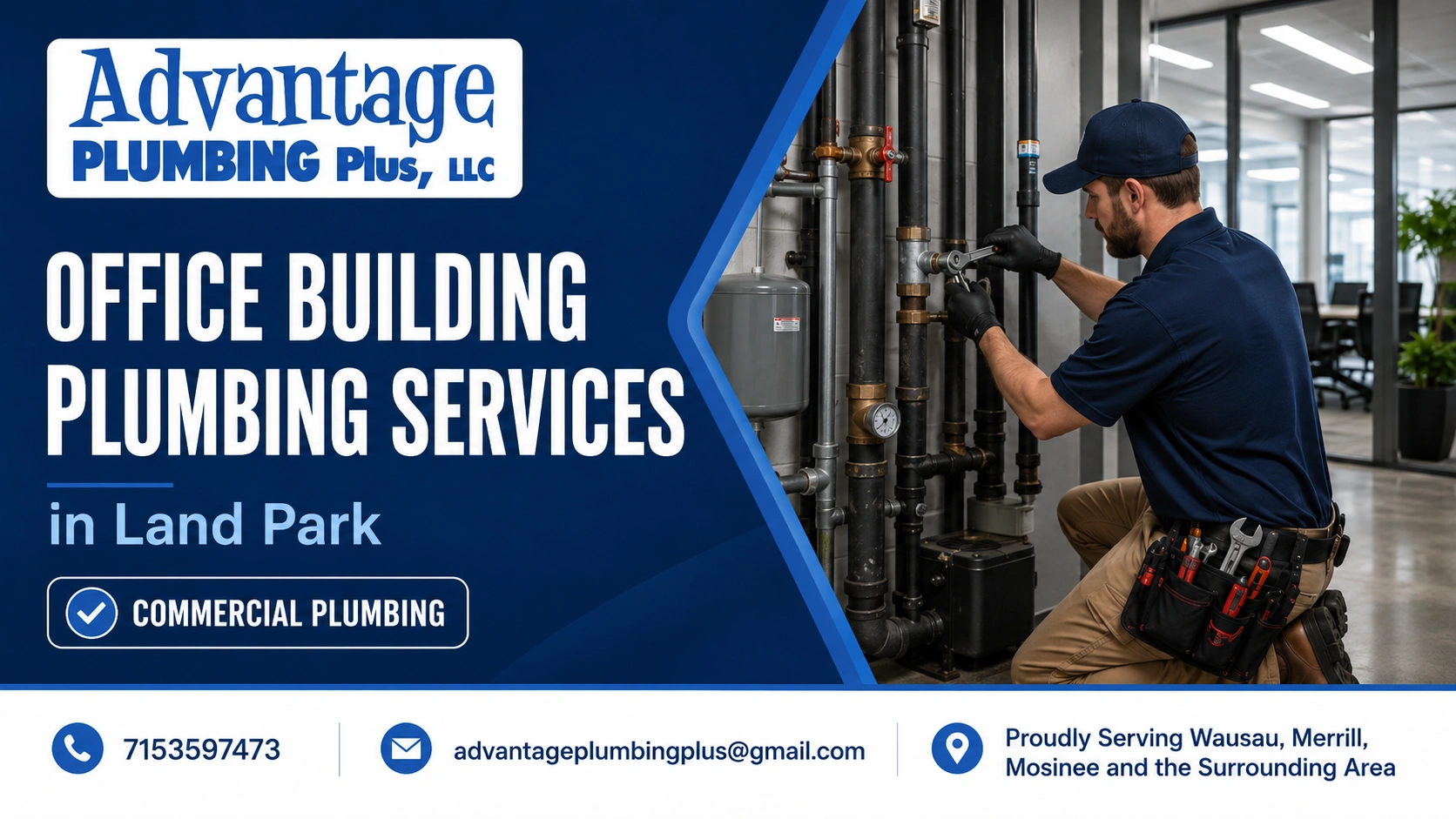 office building plumbing services land park