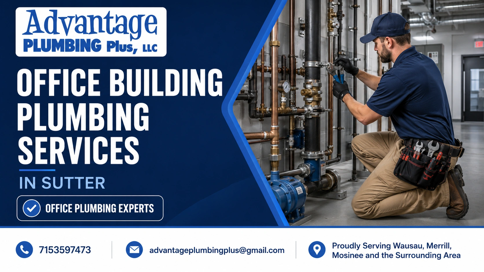 office building plumbing services sutter