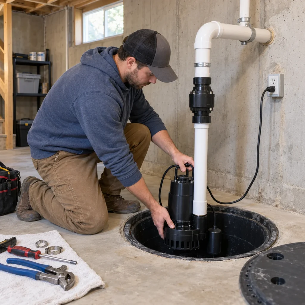 Sump Pump Installation 5 by 5